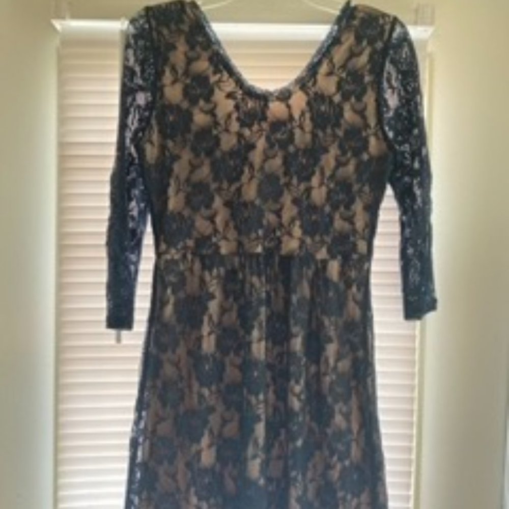 Navy lace dress
